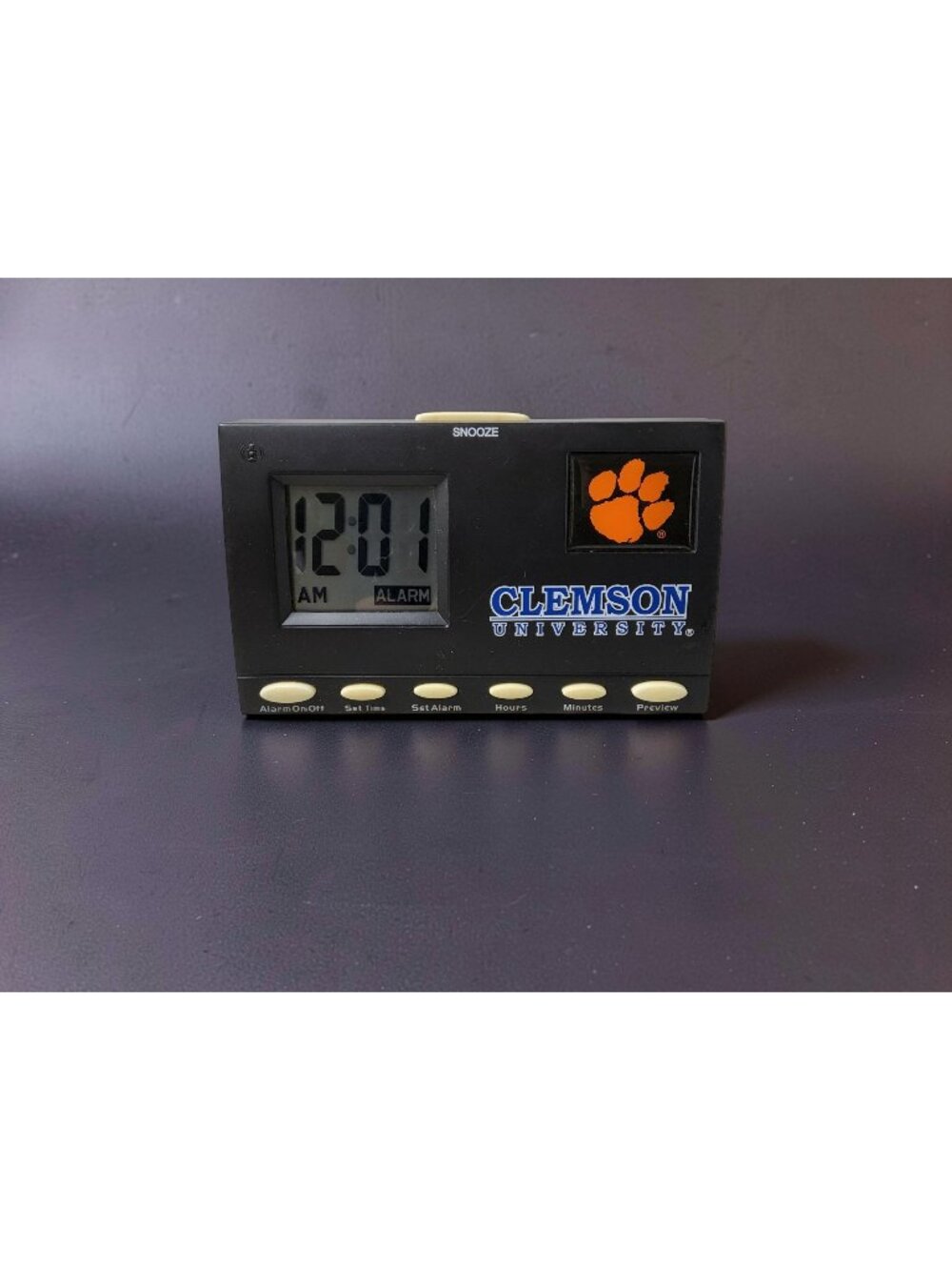 Vintage Clemson University Tigers Alam Clock Plays Clemson Tiger Rag Fight Song
